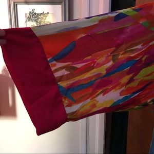 Multicolored Satin Nightgown